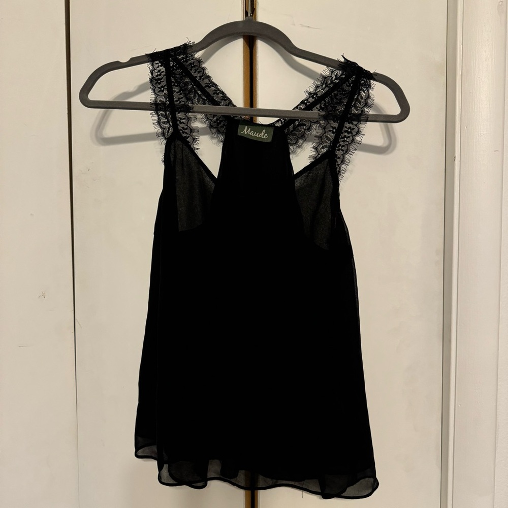 Black lace tank top